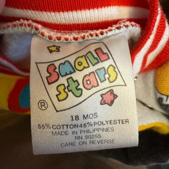 Vintage 90’s 9 & 18 Months Animal Giraffe Cat Colorful Romper Jumpsuit Retro - Picture 14 of 14